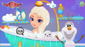 Baby Elsa's Frozen Shower