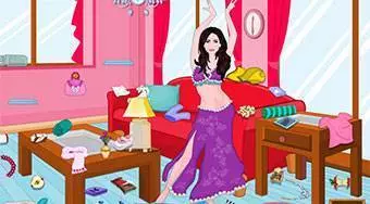 Belly Dancer Room Clean Up