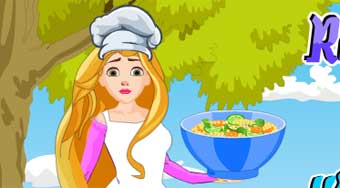Rapunzel Cooking Winter Fruit Salad