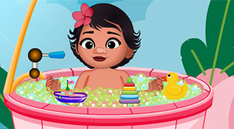 Baby Princess Moana Shower Bath