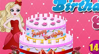 Apple White Birthday Cake