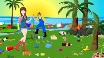 Princess Messy Lake Cleaning