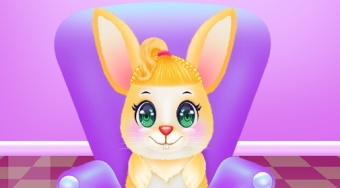Cute Bunny Caring And Dressup