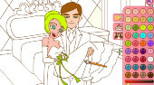 Happy Bride Coloring