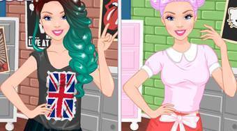 Barbie Kawaii vs. Rock Style | Online hra zdarma | Superhry.cz