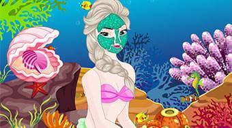 Elsa Mermaid Spa Makeover