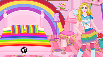 Barbie Rainbow Bedroom Decor