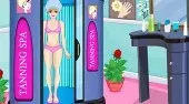 Barbie At Tanning Salon