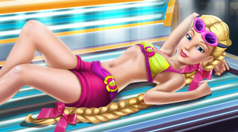 Barbie Rapunzel Tanning