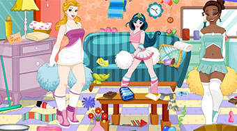 Princess Cheerleader Room Cleaning