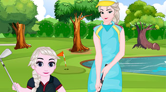 Elsa And Daughter Golf Fashion