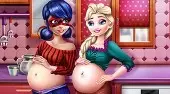 Ladybug and Elsa Pregnant BFFs