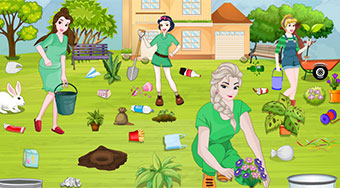 Princesses Go Green Clean Up