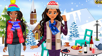 Elena And Moana Outdoor Winter Party