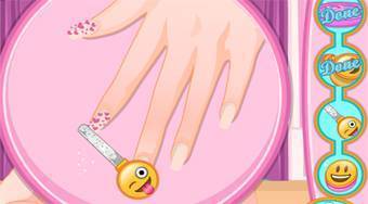 Barbie Emoji Nails Designer