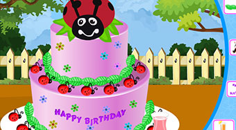 Ladybug Birthday Cake