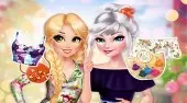 Elsa And Rapunzel Pretty In Floral