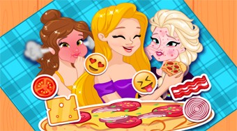 Disney Princesses Pizza Party