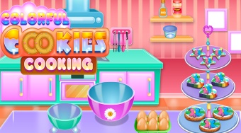 Colorful Cookies Cooking