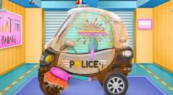 Baby Police Car Wash