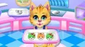 Sweet Rainbow Kitty Cookies