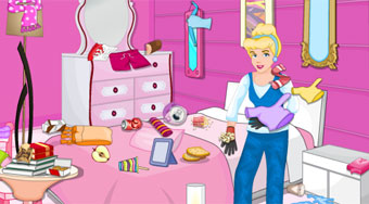 Princess Cinderella Bedroom Cleaning