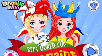 Bffs World Cup Face Paint | Online hra zdarma | Superhry.cz