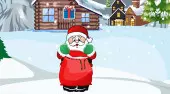 Santa Collecting Christmas Gift