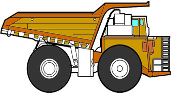 Dump Trucks Coloring