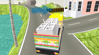 Indian Truck Driver Cargo Duty Delivery