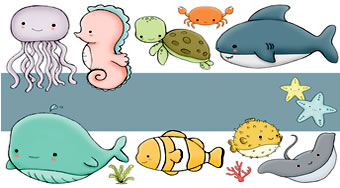 Kids Memory Sea Creatures