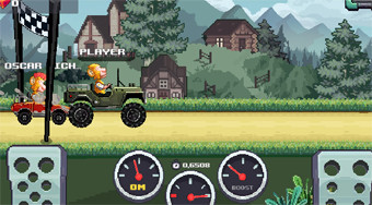 Hill Climb Pixel Car