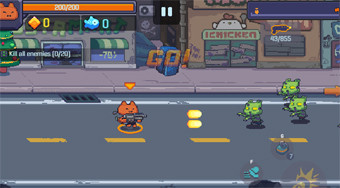 Cat Gunner: Super Zombie Shoot