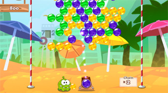 Om Nom Bubbles Game